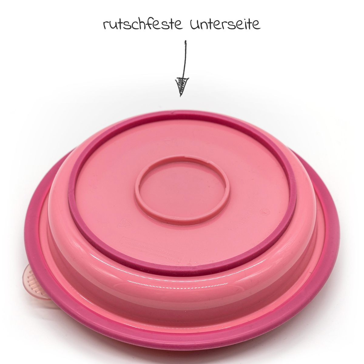Nærbilde av drikkekopp fra spisesett 4 deler med tallerken, bestikk og drikkekopp, rosa - Nuk