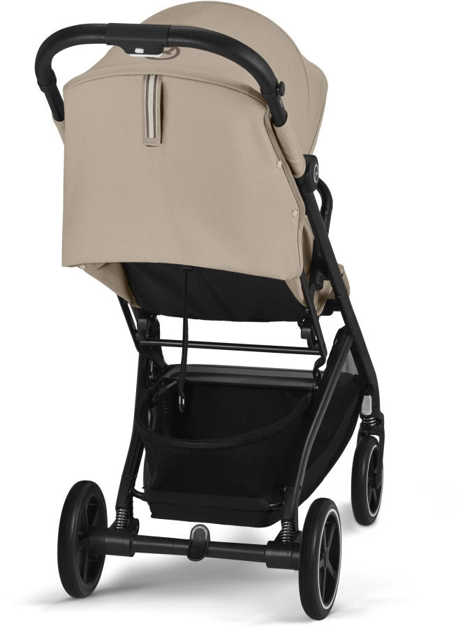 Detalj av hjul på Sportsvogn Beezy Almond Beige med liggestilling