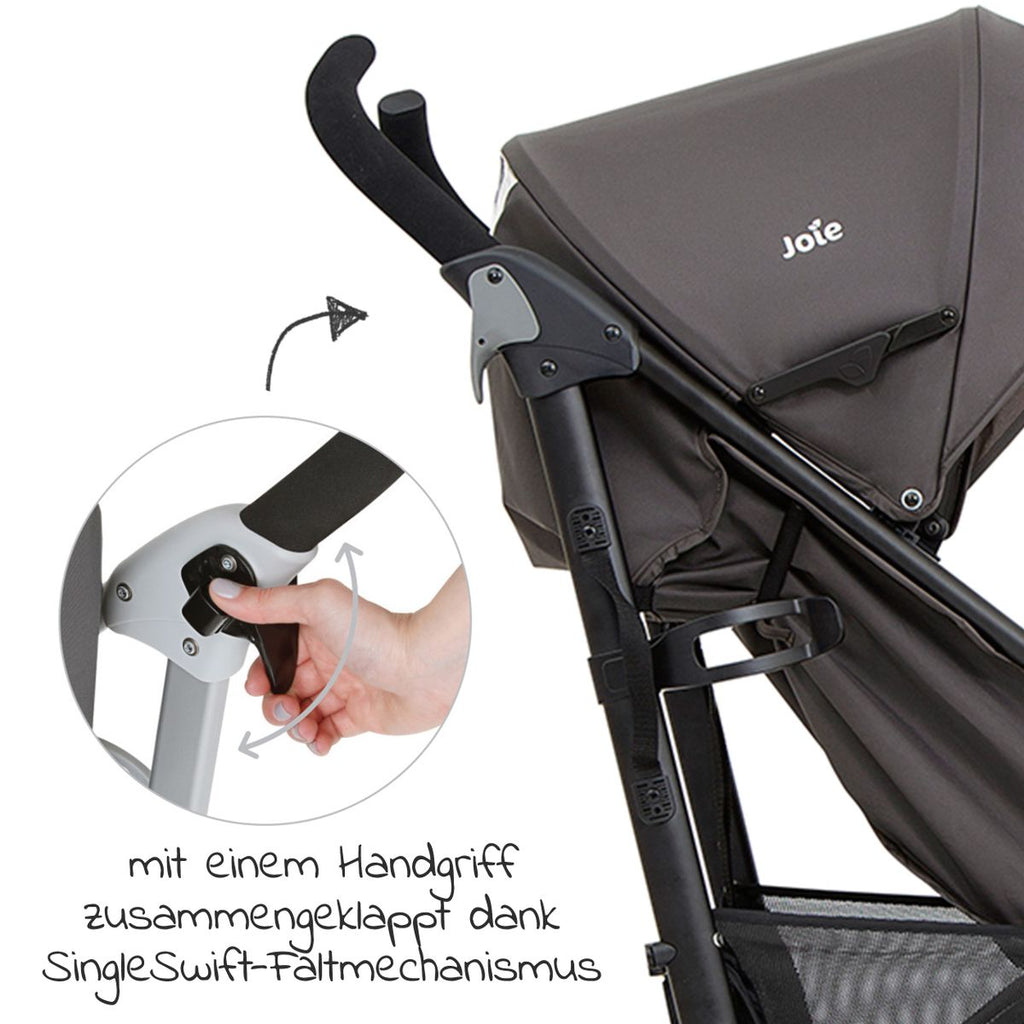 Sportsvogn Brisk LX opptil 22 kg med liggefunksjon Ember montert