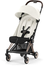 Sportsvogn Coya ultrakompakt Rosegold Off White forfra