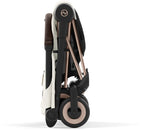 Sportsvogn Coya ultrakompakt Rosegold Off White lufting i ryggstøtte