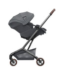Sportsvogn Fame Cabin Moon Graphite sammenfoldet med bærestropp