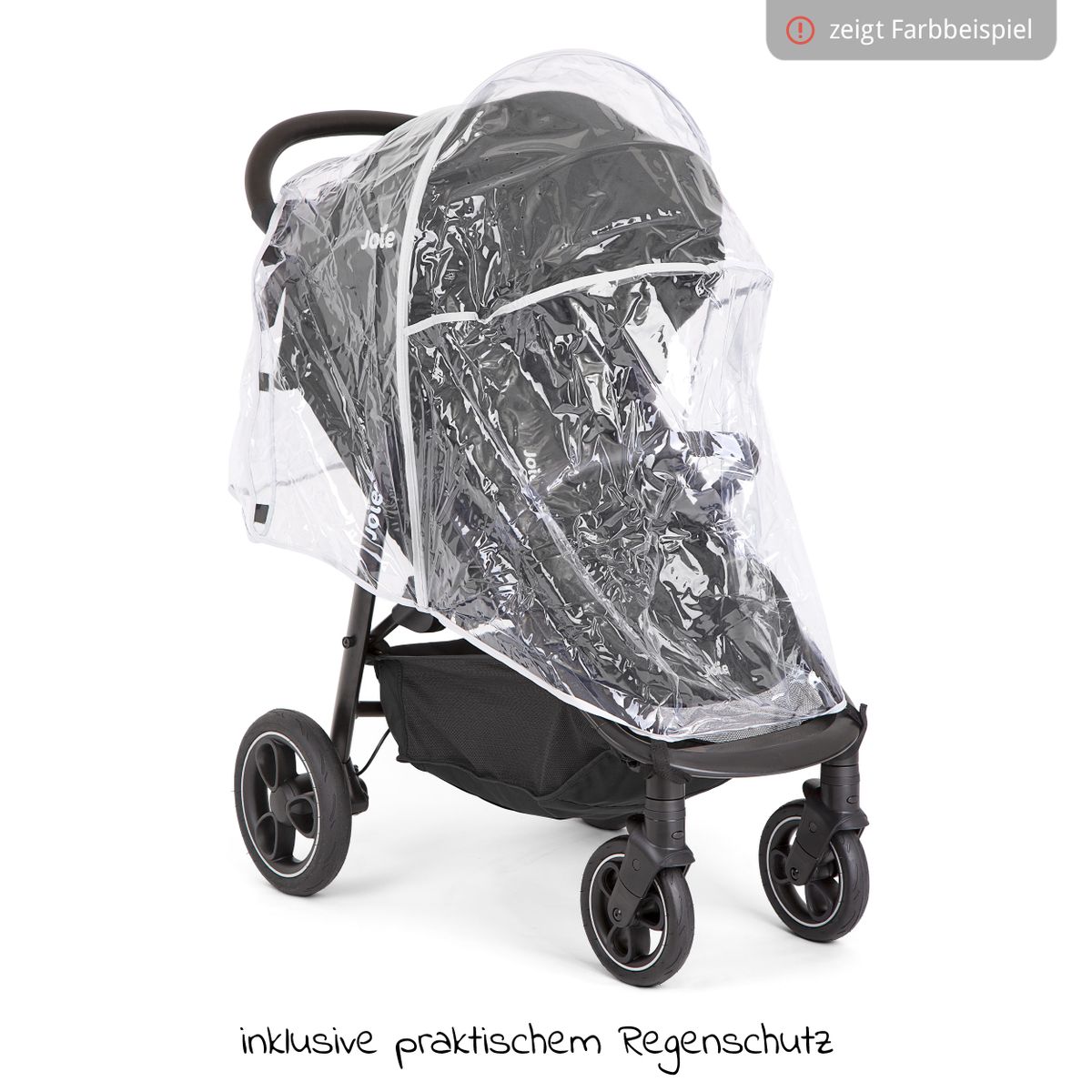 Sportsvogn Litetrax Pro med regntrekk bakside