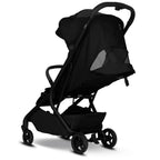 Sportsvogn LIYO cabin size IATA-godkjent Pure Black foldet sammen i Cabin-Size format
