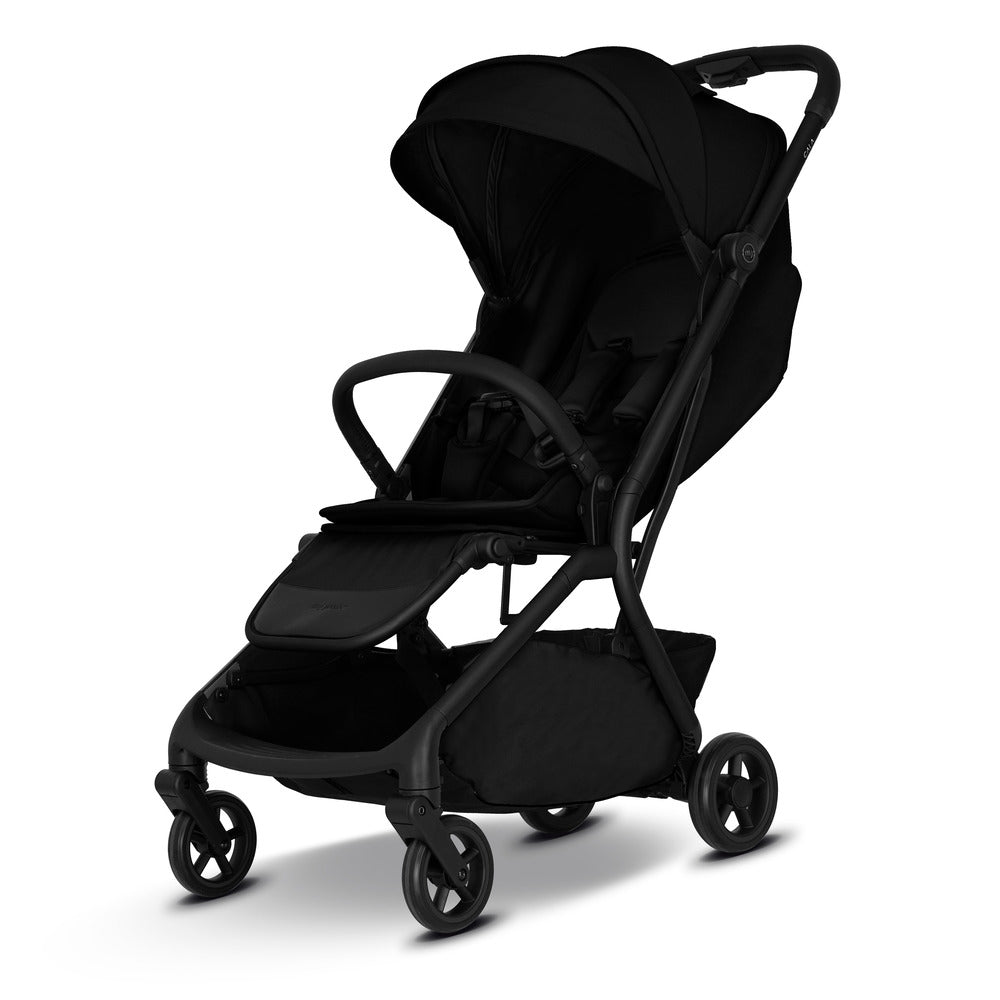 Sportsvogn LIYO cabin size IATA-godkjent Pure Black forfra