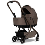 Sportsvogn LIYO cabin size IATA-godkjent Mocca Brown med solsegel
