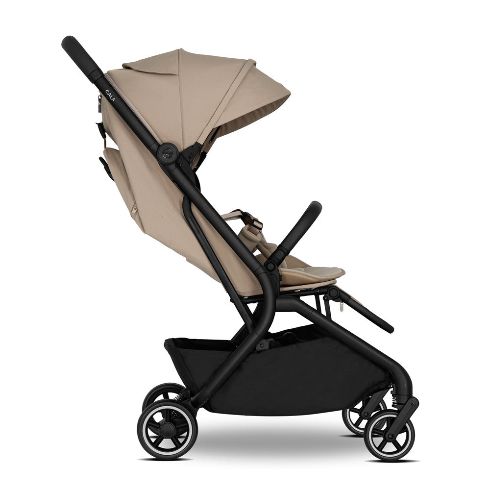 Montert Sportsvogn LIYO cabin size IATA-godkjent Sandstone Beige med babyvogn