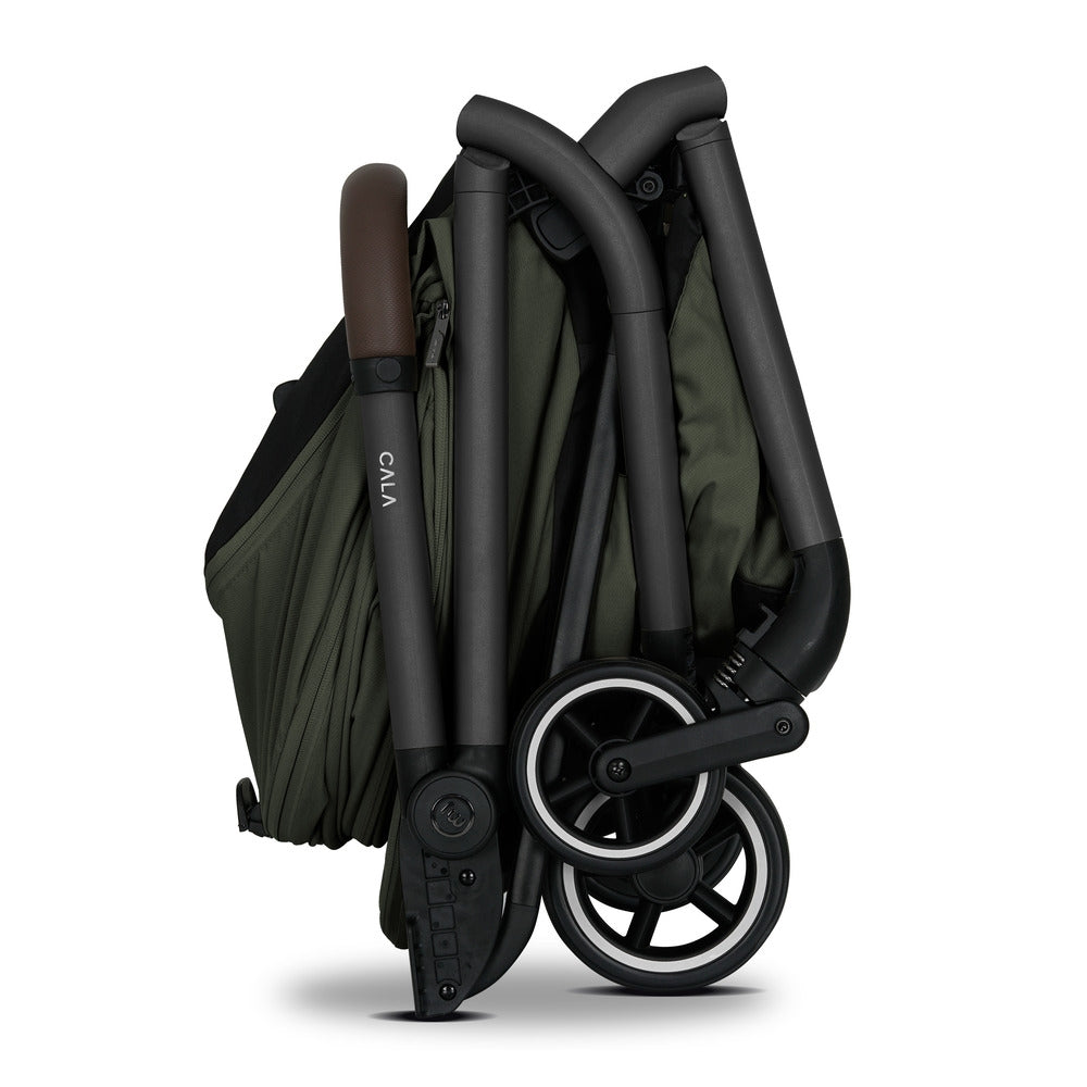 Sportsvogn LIYO cabin size Olive Green håndtak og stropper