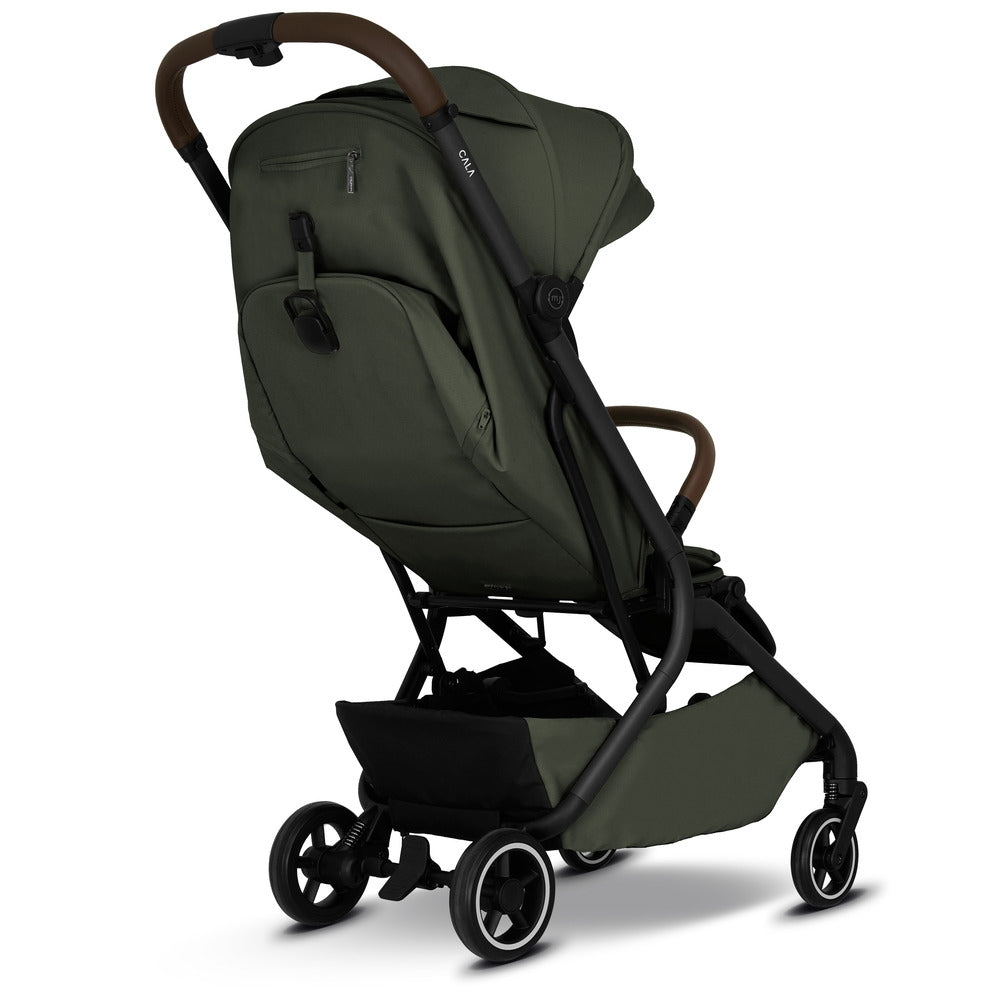 Detalj av Sportsvogn LIYO cabin size Olive Green solsegel