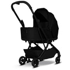 Sideprofil av Sportsvogn LIYO cabin size IATA-godkjent Pure Black med panoramavindu