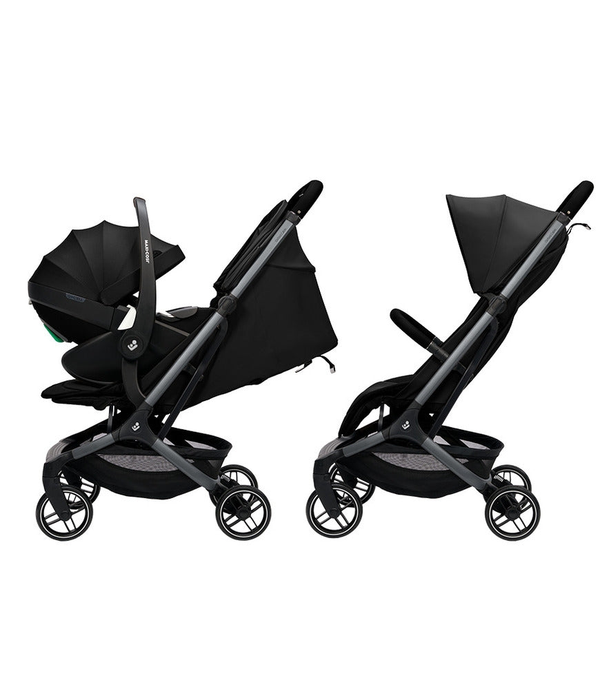 Sportsvogn Oxford Cabin Onyx Black sammenklappet