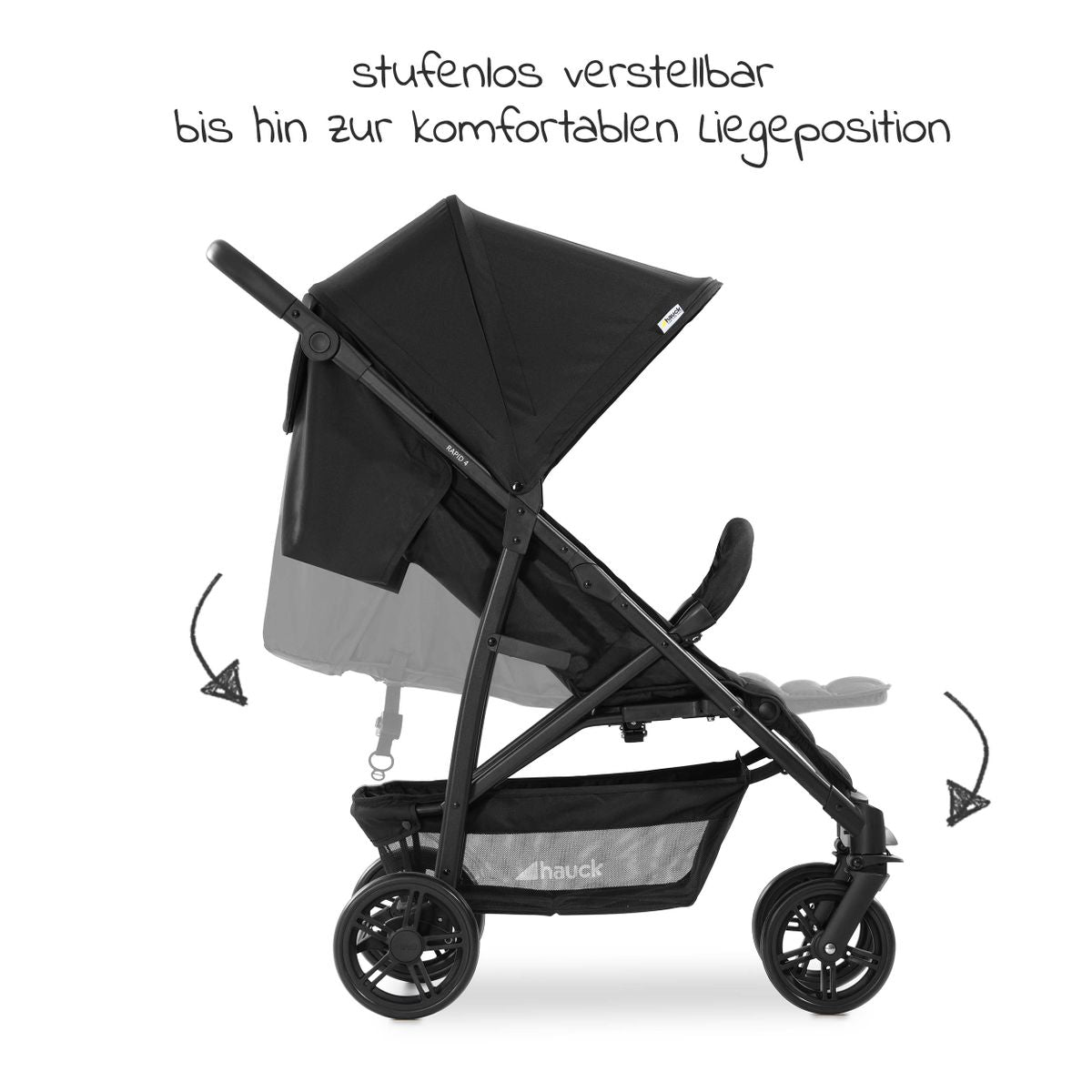 Sportsvogn Rapid 4 opp til 25 kg detalj av hjul