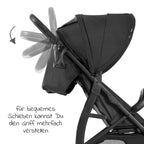 Sportsvogn Rapid 4D AIR med stort XL solskjerm