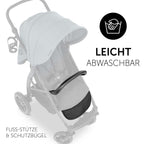 Sportsvogn Rapid 4D opp til 25 kg med XL kalesje med handlekurv
