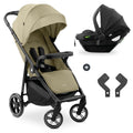 Sportsvogn Shop N Care 2-i-1 reisesett med bilstol Olive forfra