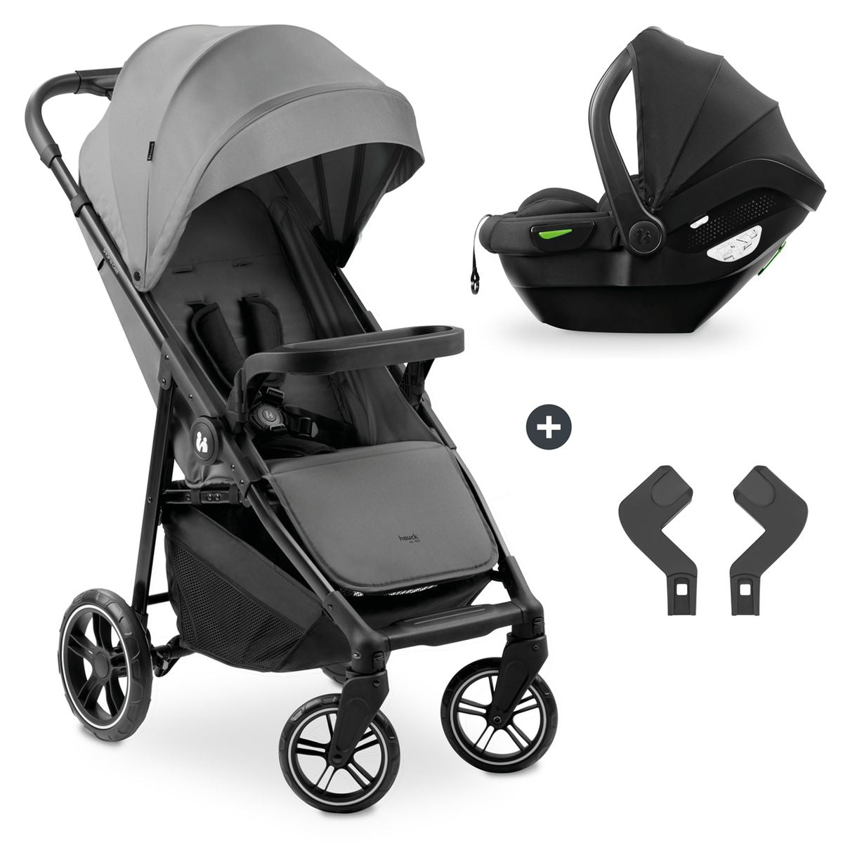 Sportsvogn Shop N Care 2-i-1 reisesett med bilstol foran