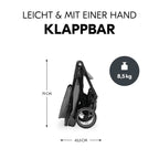 Montert Sportsvogn Shop N Care fra fødsel til 22 kg grå med solskjerm