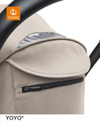 Montert Sportsvogn YOYO³ med tekstilsete 6+ Taupe i bruk
