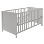 Sprinkelseng med 3-trinns justerbar bunn 70 x 140 cm taupe forfra