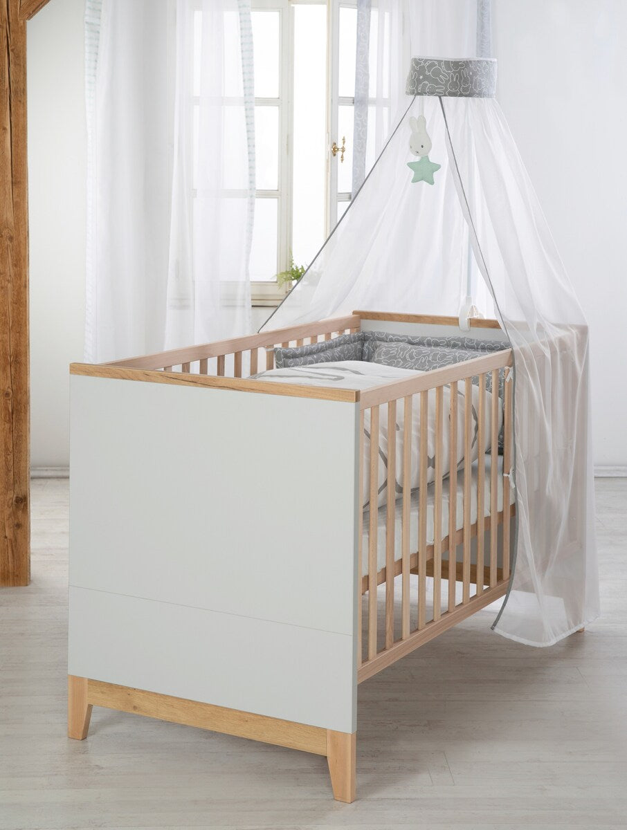 Bakside av Sprinkelseng 70x140 cm Caro med 3 høydeinnstillinger