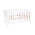 Sprinkelseng All in One 70x140 cm MDF med ombyggingssett - babybay forfra