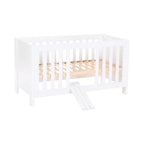 Sprinkelseng All in One 70x140 cm MDF med ombyggingssett - babybay bakside