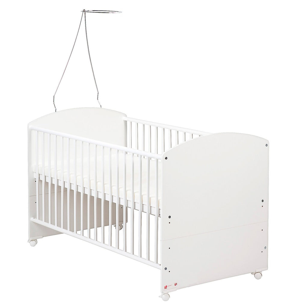 Bakside av Sprinkelseng med komplett utstyr Banjo 70x140 cm bøk