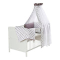 Sprinkelseng med komplett utstyr Conny 70x140 cm furu forfra