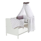 Sprinkelseng med komplett utstyr Conny 70x140 cm furu forfra