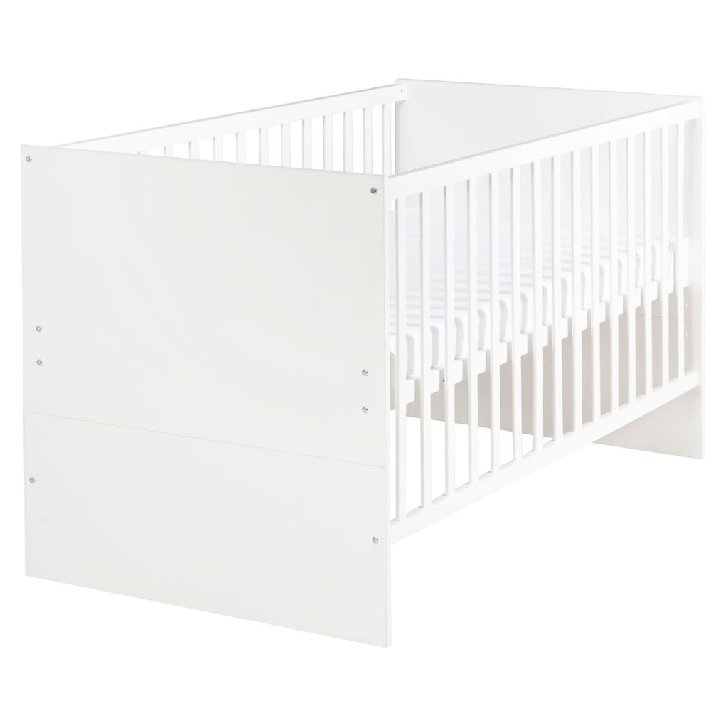 Sprinkelseng Lilo med justerbar bunn 70 x 140 cm hvit forfra