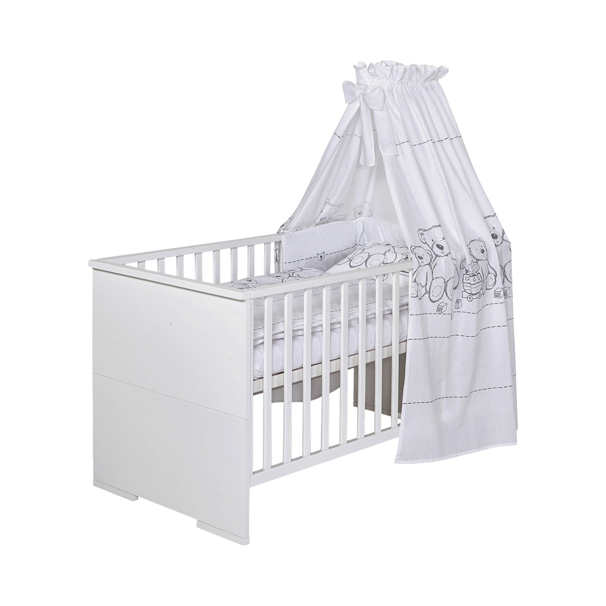 Sprinkelseng Maxx White 70x140 cm hvit MDF forfra