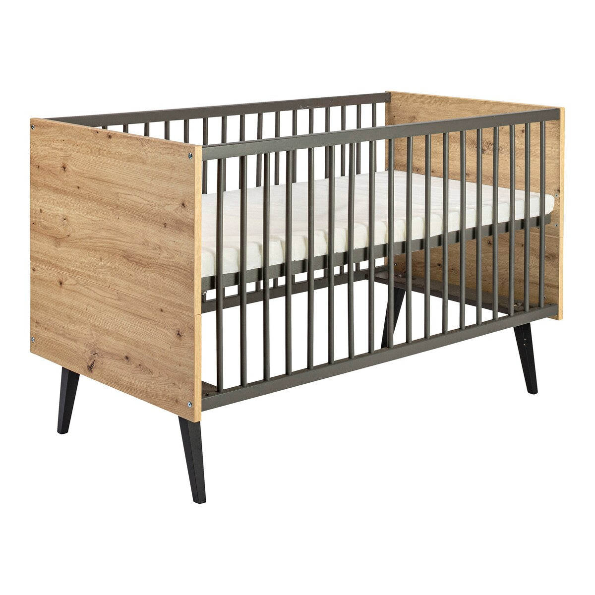 Sprinkelseng Morris Oak 70x140 cm antrasitt forfra