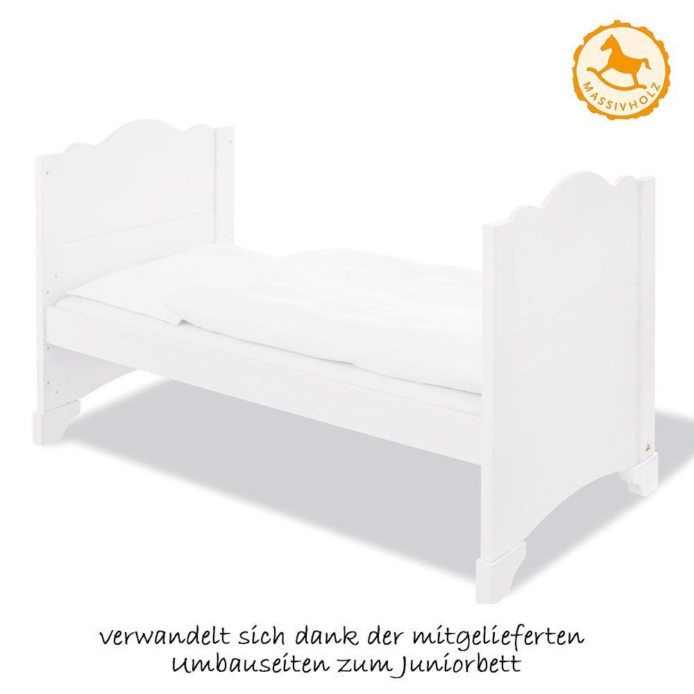 Detalj av Sprinkelseng Pino 70 x 140 cm i heltre furu