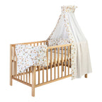 Montert Sprinkelseng Terry 70x140 cm bøk natur med justerbar lattenrost