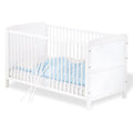 Sprinkelseng Viktoria 70 x 140 cm i hvitt - Pinolino sett forfra