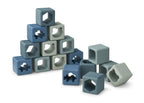 Stablelokker i silikon 16 stk Loren blue multi mix foran