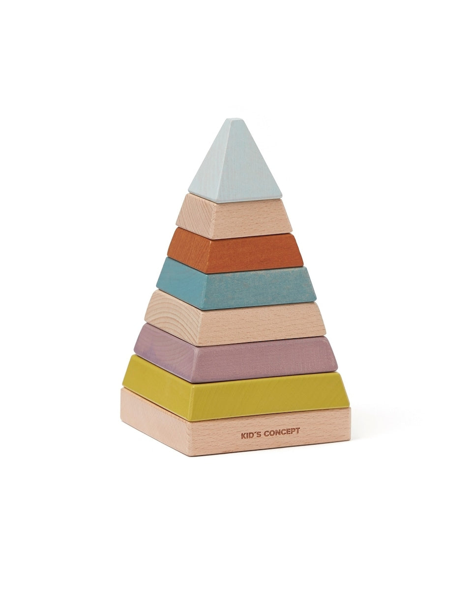 Stablepyramide Neo i bøk forfra