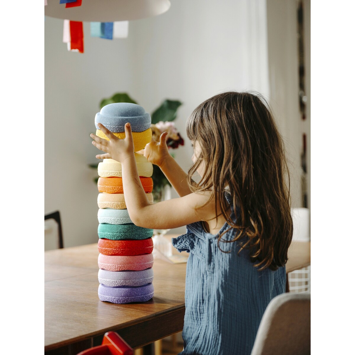 Stablesteiner Mini rainbow 6-delers sett fra 12 mnd - Stapelstein