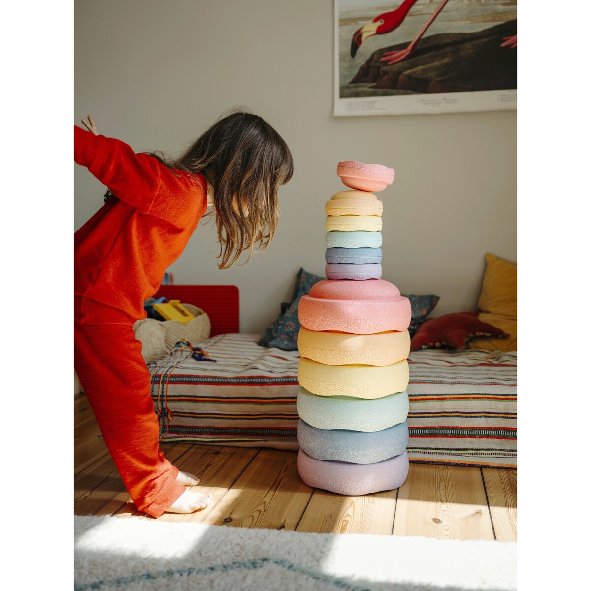 Stablesteiner Mini rainbow 6-delers sett fra 12 mnd - Stapelstein