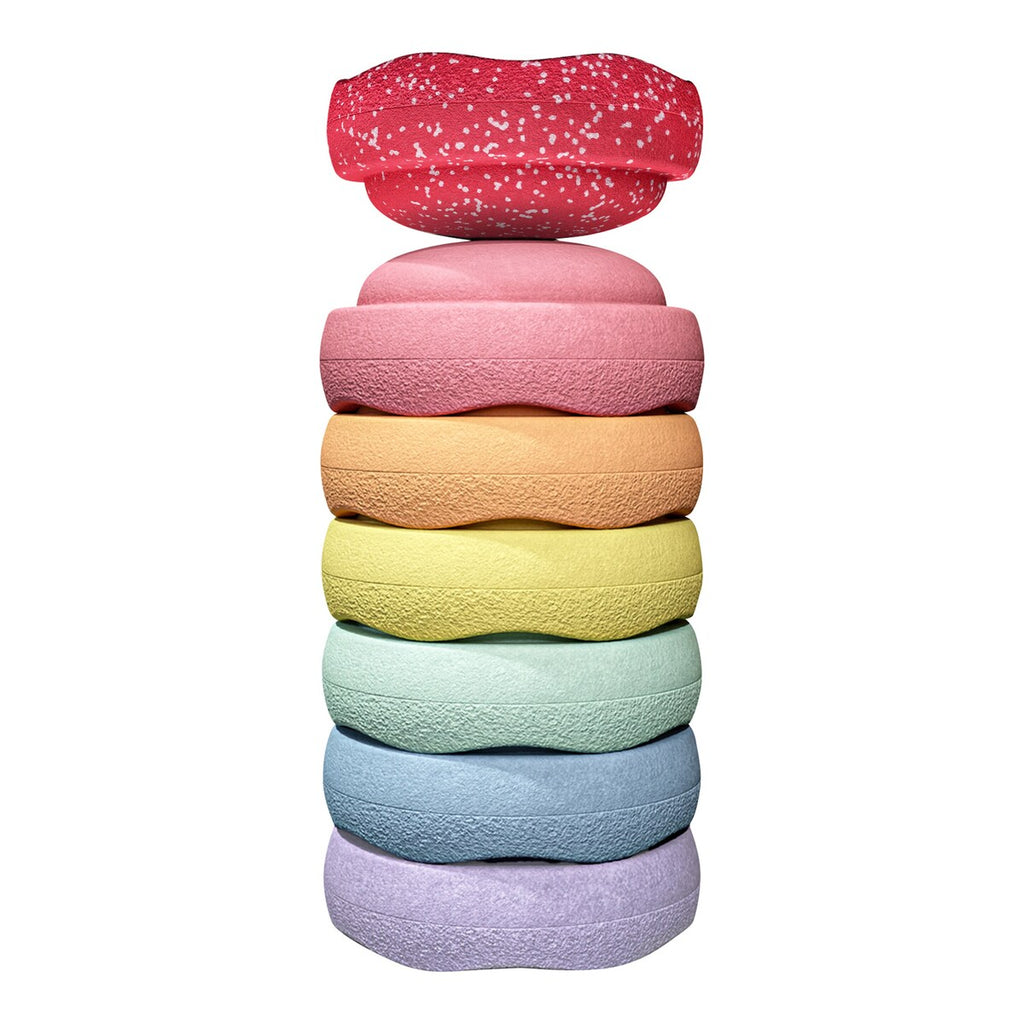 Stablesteiner Original Mini rainbow 7-delers sett - Stapelstein