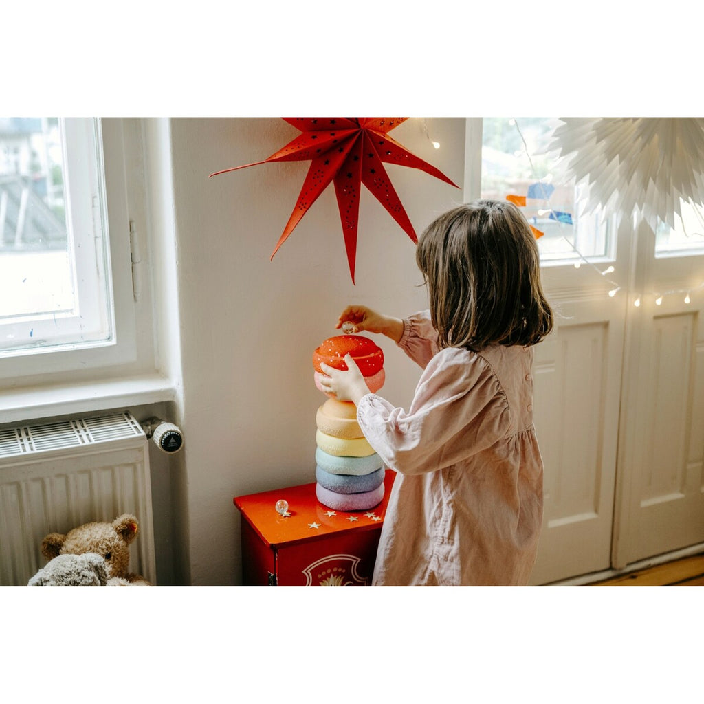 Stablesteiner Original Mini rainbow 7-delers sett - Stapelstein