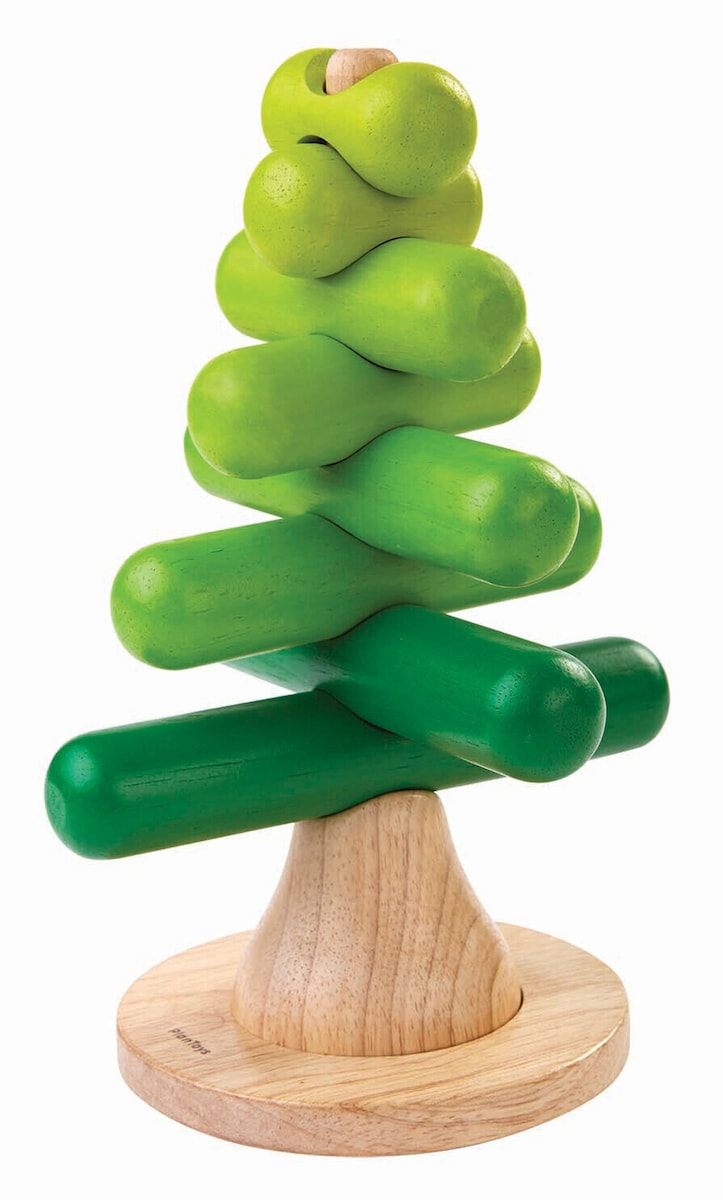 Stabletårn tre-design i gummitre 14 x 14 x 21,5 cm forfra