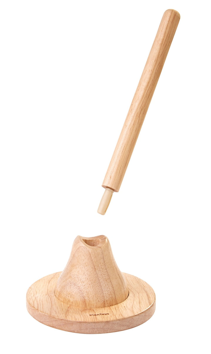 Stabletårn tre-design i gummitre 14 x 14 x 21,5 cm bakside