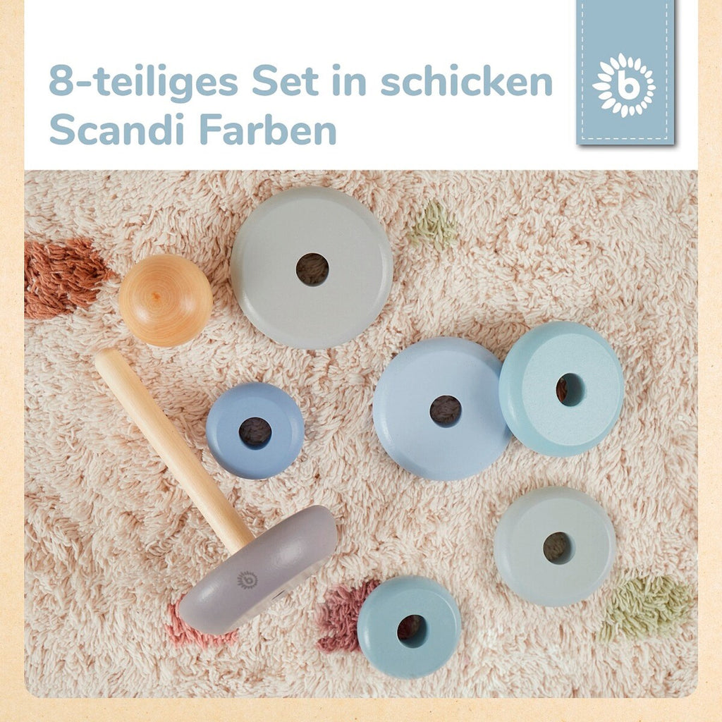Stabletårn i tre 8 deler 9x9x19 cm fra 12 mnd montert