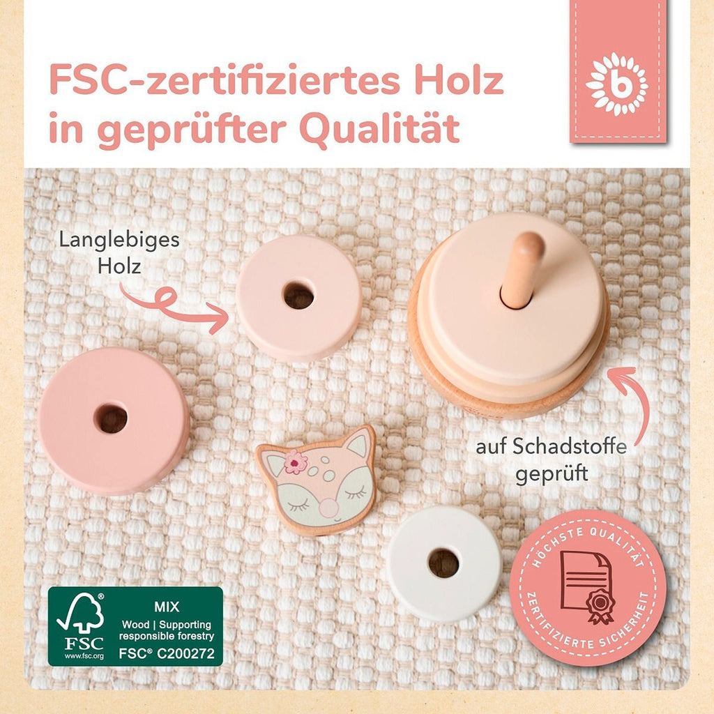 Stabletårn i tre med rådyr Ella FSC fra 12 mnd - Bieco