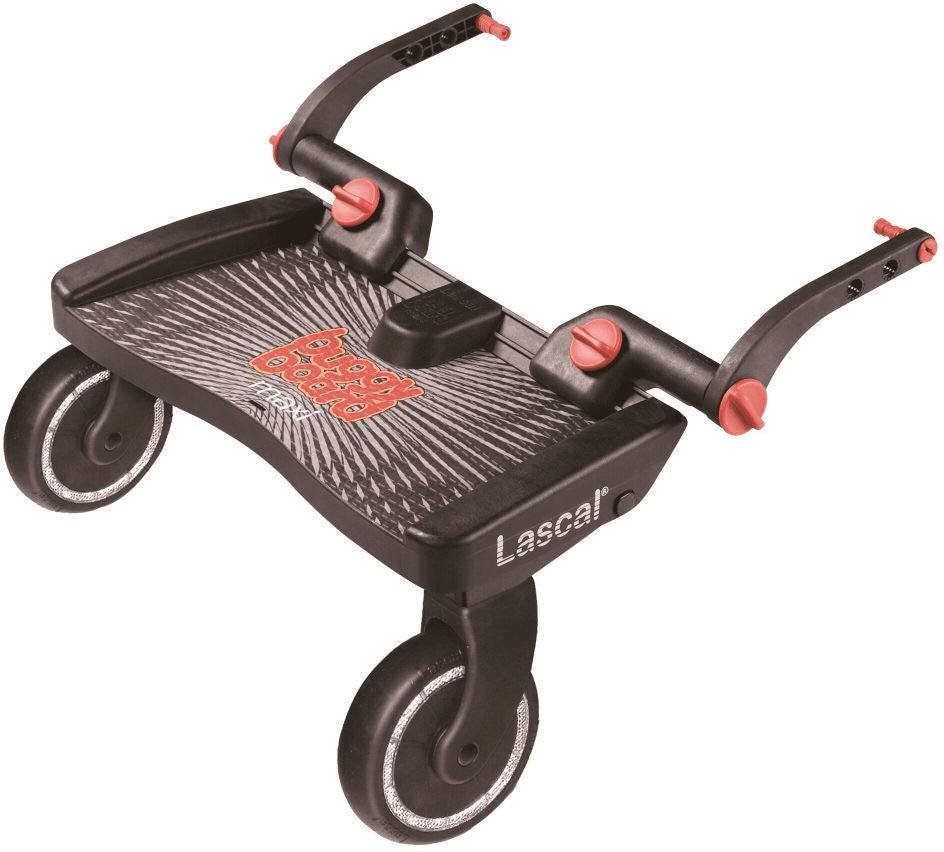 Ståbrett Buggy Board Maxi svart for barnevogn sett forfra