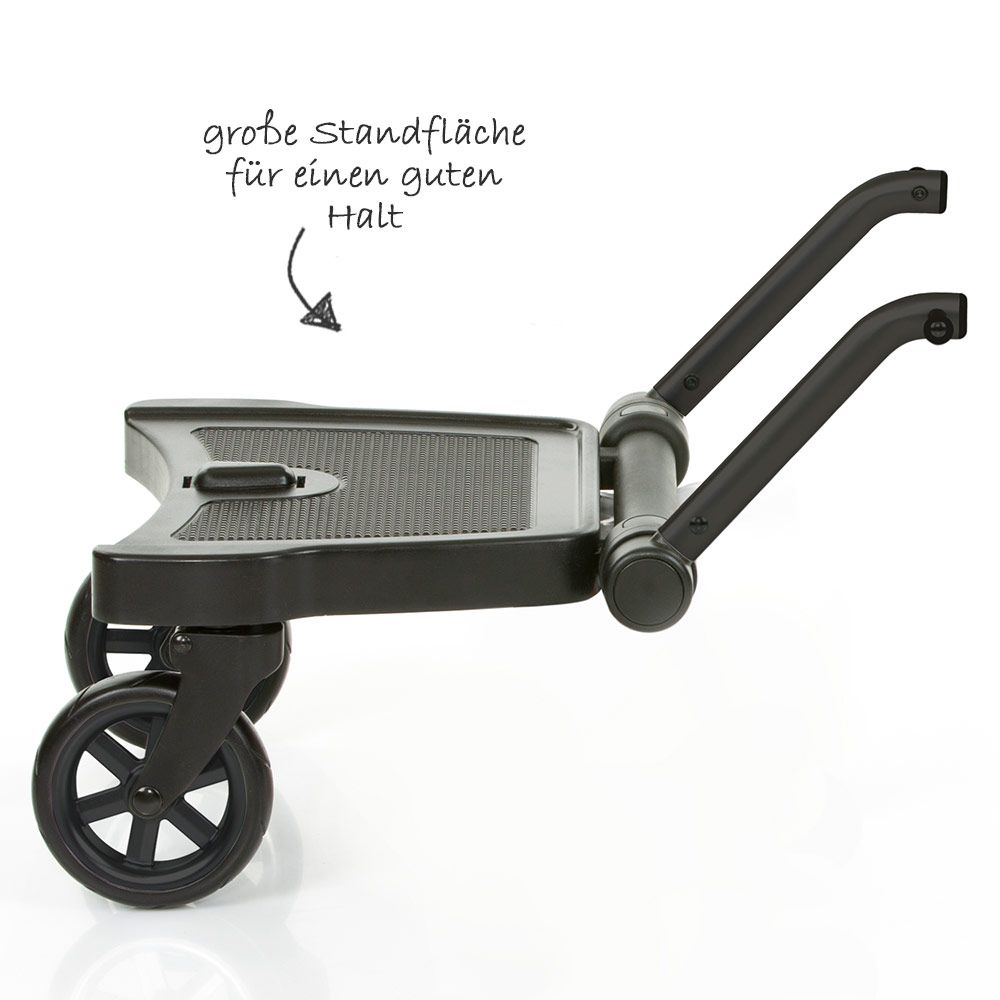 Ståbrett Kiddie Ride On 2 med fjærede hjul bakside