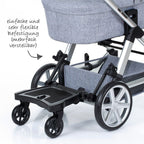 Montert Ståbrett Kiddie Ride On 2 på barnevogn
