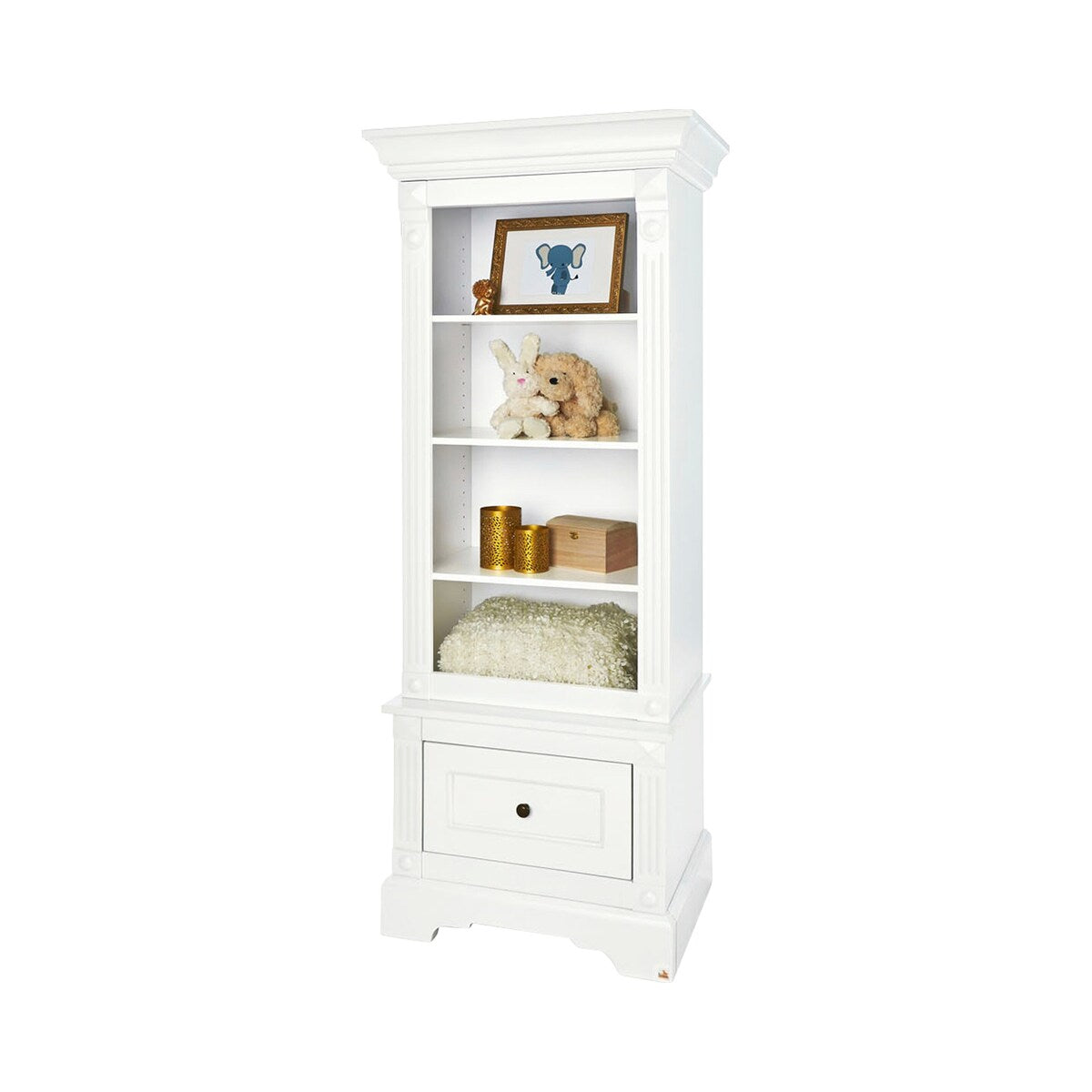 Ståhylle Emilia med skuff MDF 186x67x50 cm fra Pinolino for barnerommet