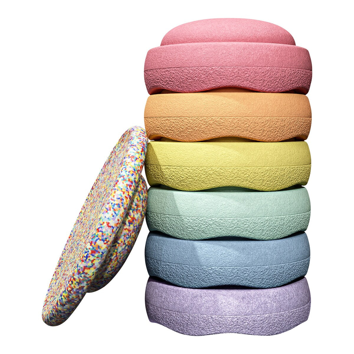 Stapelstein Rainbow sett 7 deler front